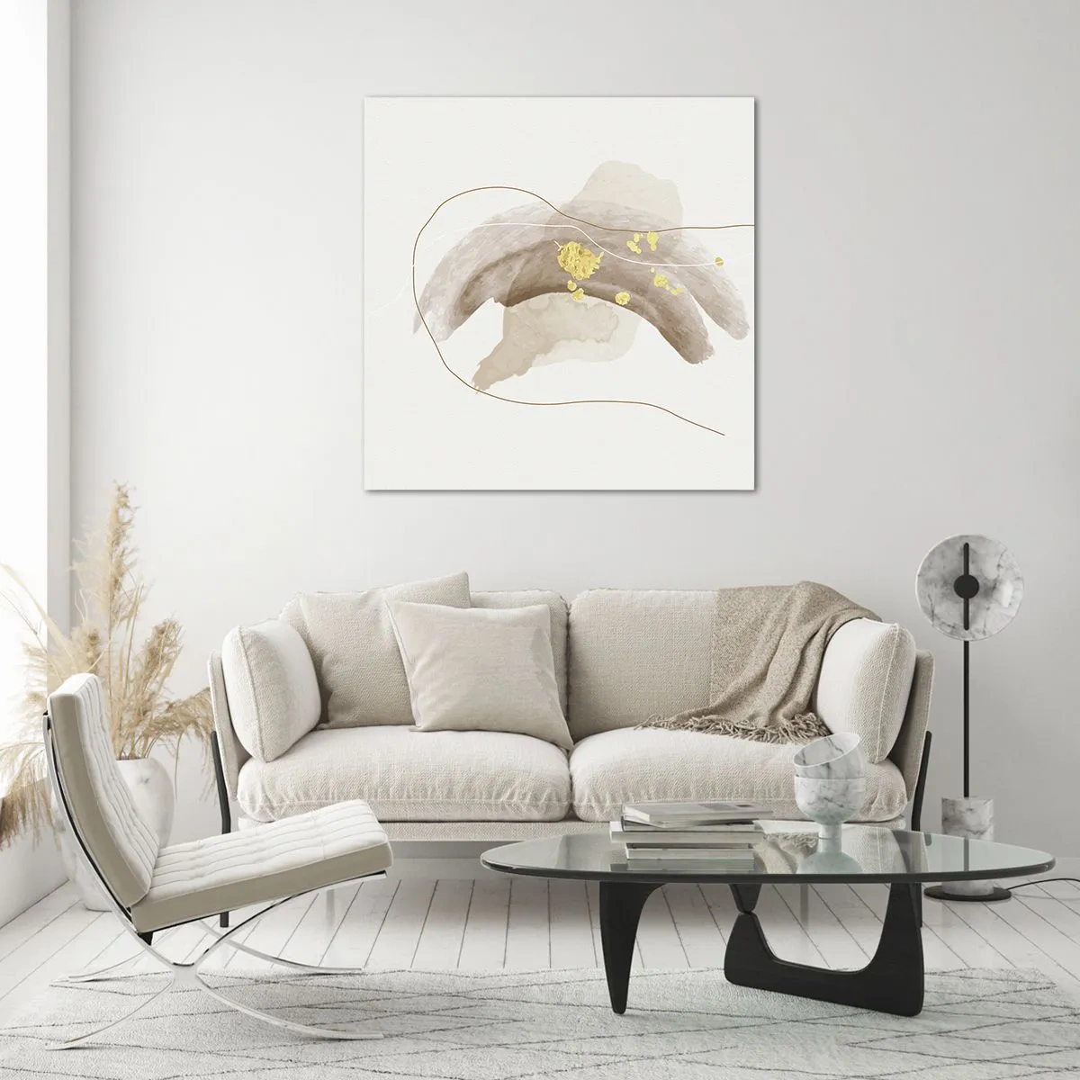 Üveg kép - Megtalált az űrben - 60x60 cm