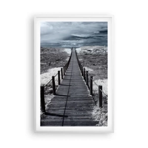 Poszter fekete keretben - Közvetlenül a tengerparton - 61x91 cm