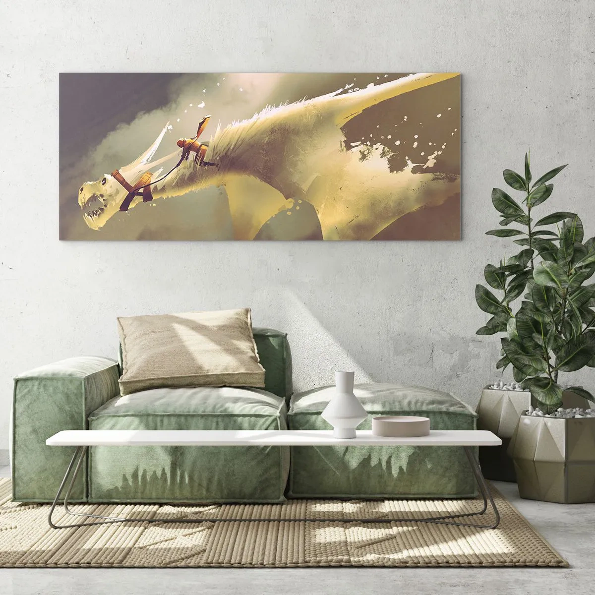 Üveg kép - Segítségre a világnak - 90x30 cm