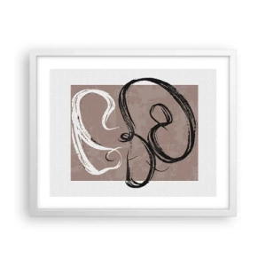 Poszter fekete keretben - Kompozíció - a teljesség keresése - 50x40 cm