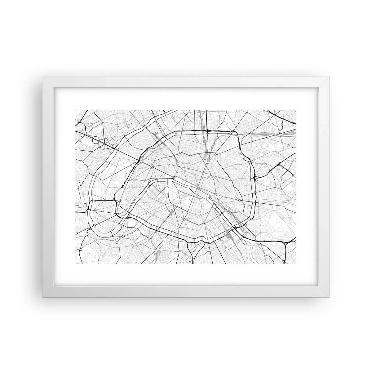 Poszter fekete keretben - Párizs virága - 40x30 cm
