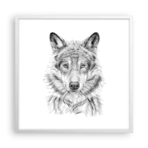 Poszter fekete keretben - Született vezető - 60x60 cm