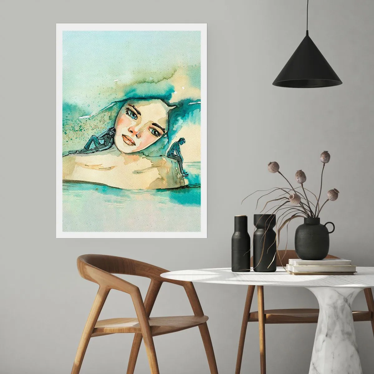 Poszter - Am I blue? - 50x70 cm