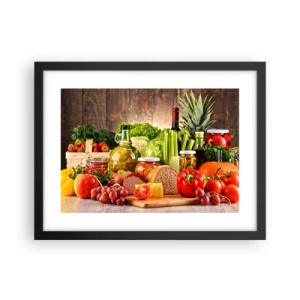Poszter fehér keretben - Füstölt, sült és pácolt - 40x30 cm