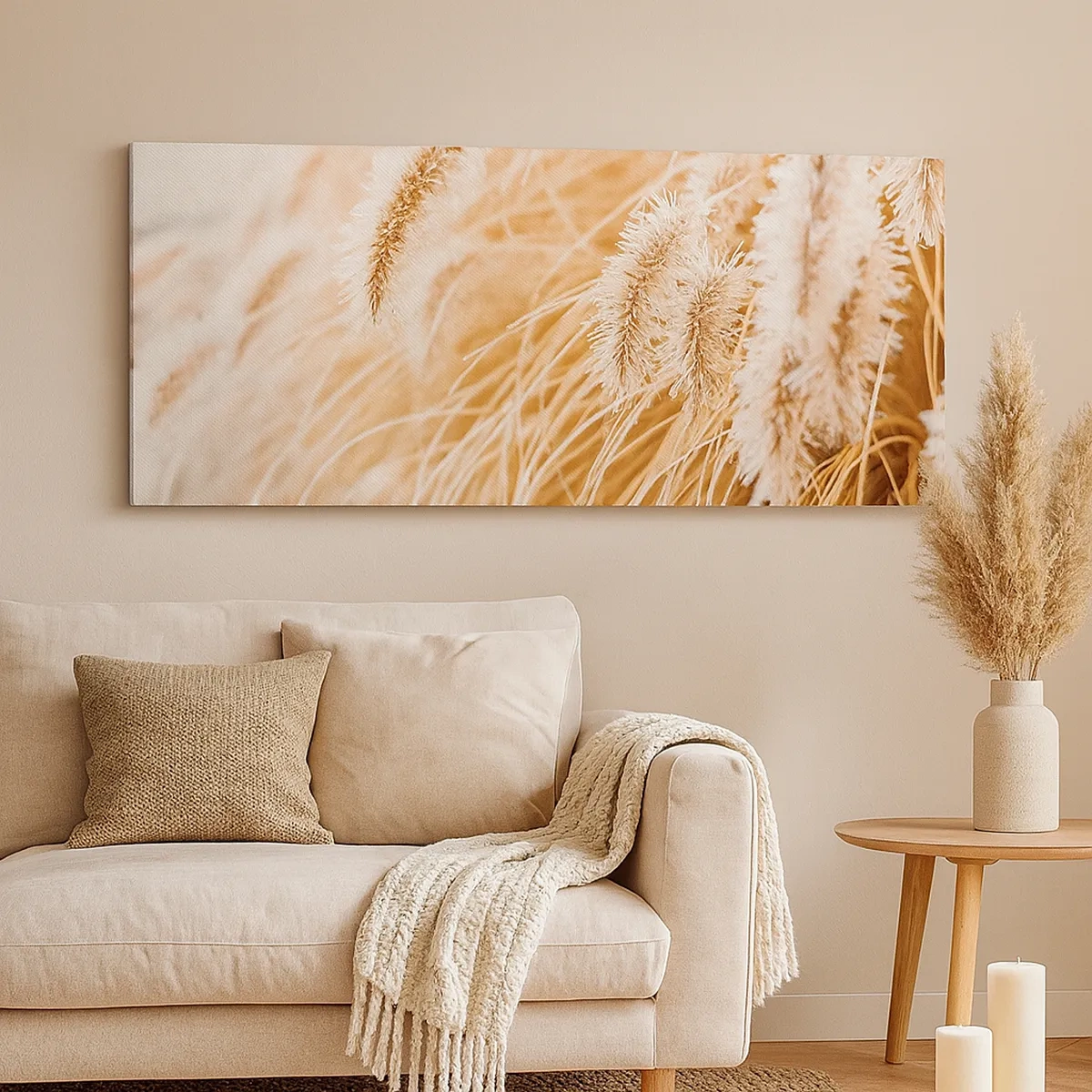 Vászonkép - A fű arany susogása - 30x30 cm