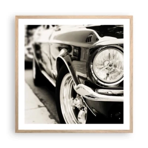 Poszter világos tölgy keretben - Tartós ragyogás - 60x60 cm