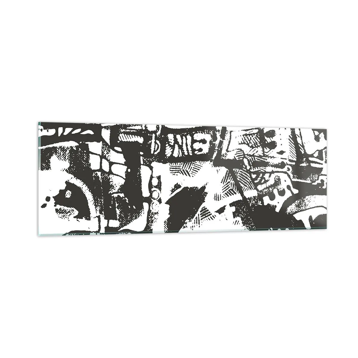 Üveg kép - Rend vagy káosz? - 90x30 cm