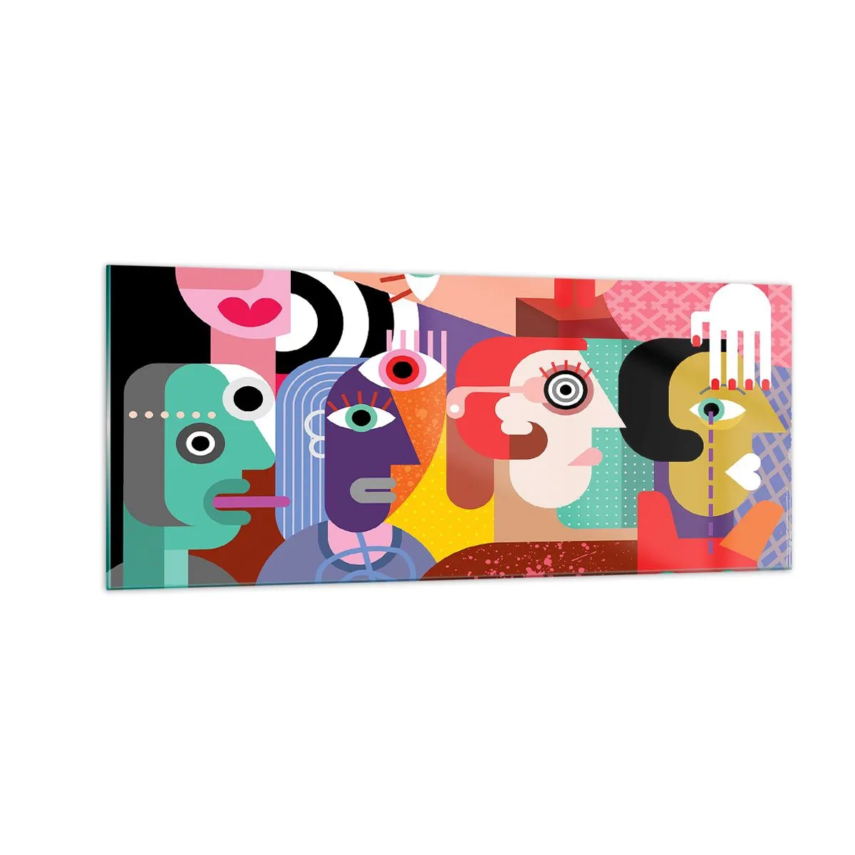 Üveg kép - Picassó úrtól vagyunk - 100x40 cm