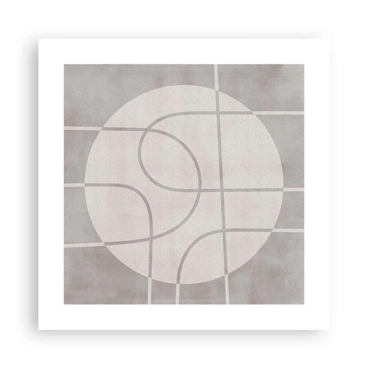 Poszter - Körkörös és egyenes - 40x40 cm