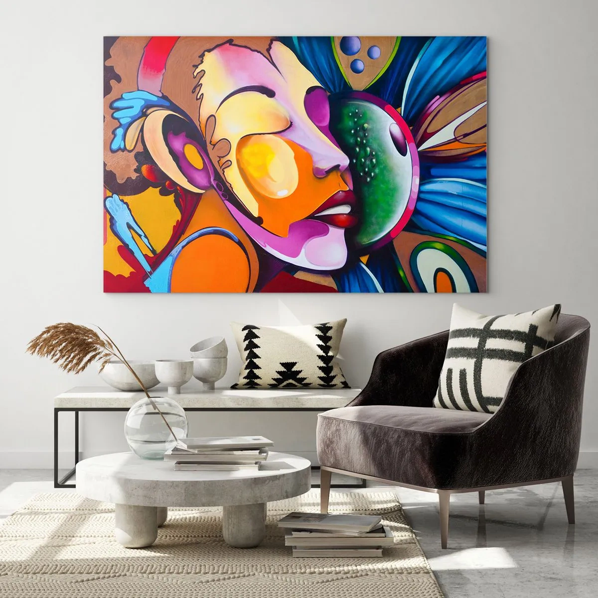 Üveg kép - Megérinteni színnel - 100x70 cm