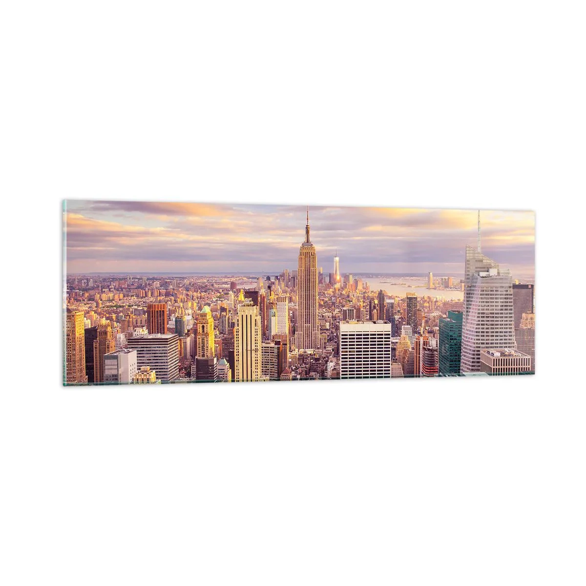 Üveg kép - Elérni a felhőket - 90x30 cm