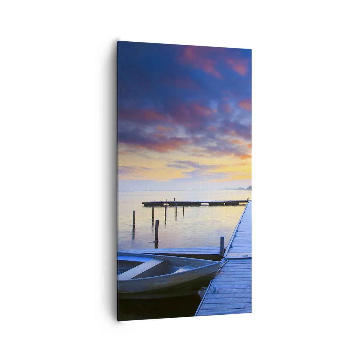 Vászonkép - Lila-arany nyugalom - 65x120 cm