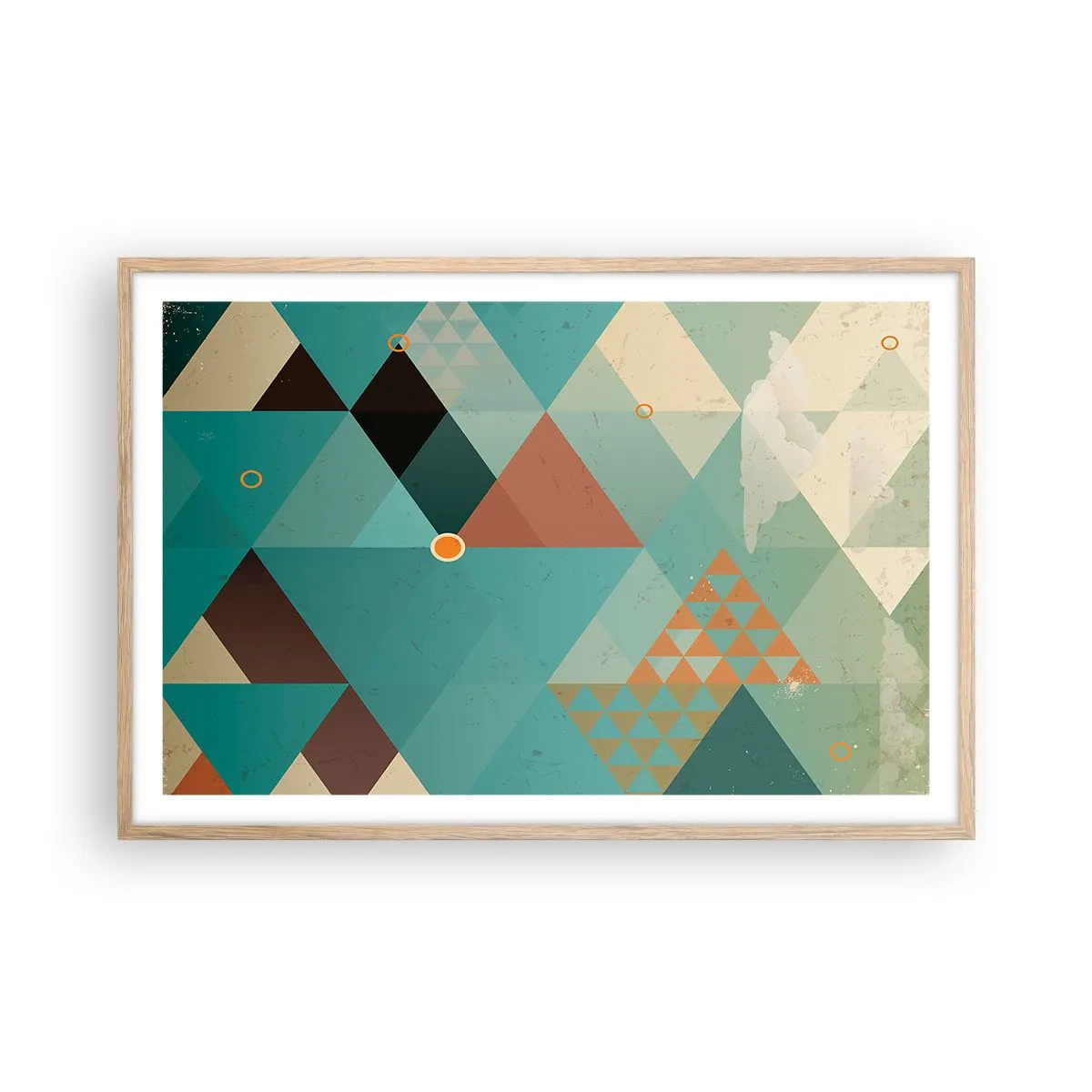 Poszter világos tölgy keretben - A sokféleség egysége, az egység sokfélesége - 91x61 cm