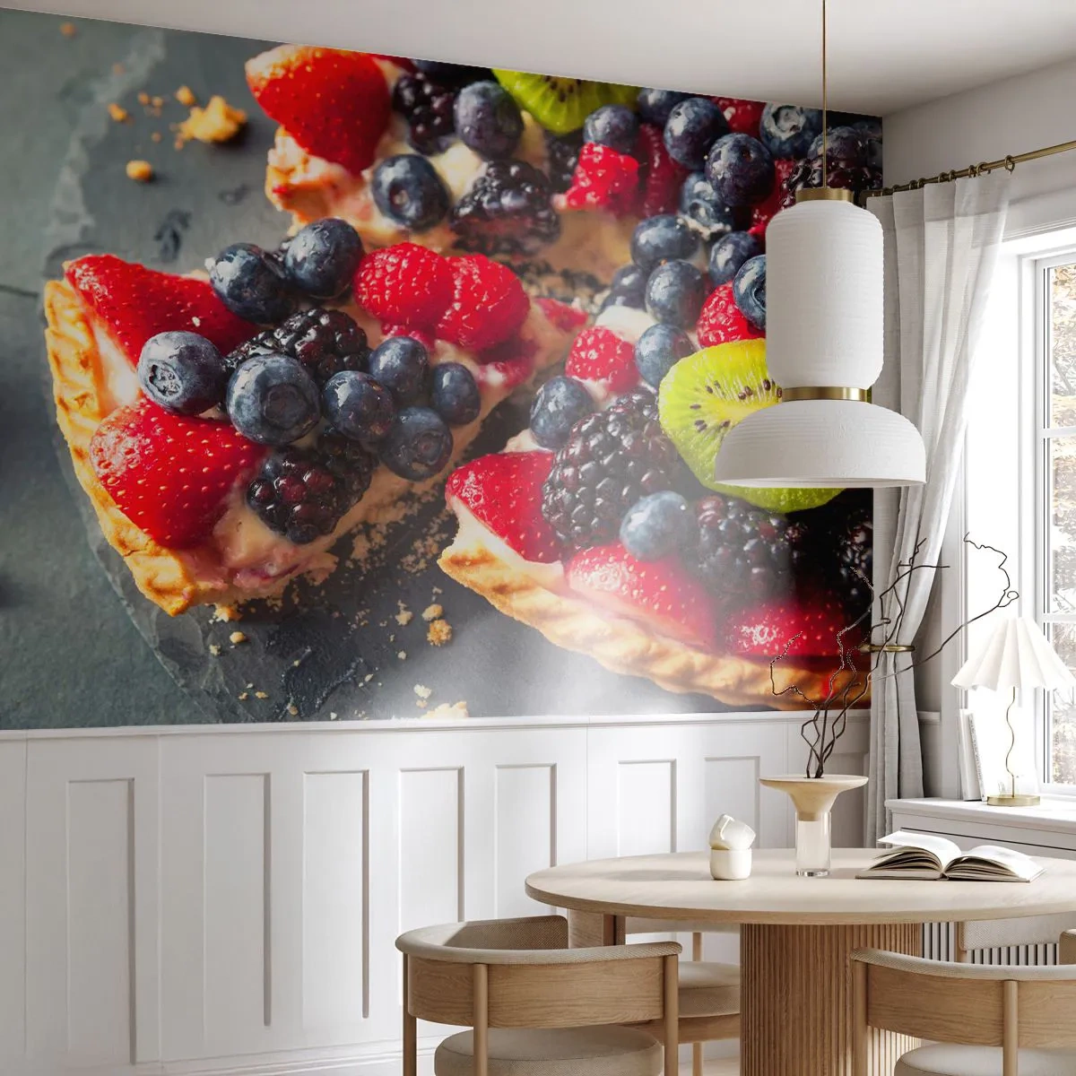 Fotótapéta Standard Eco - Dolce vita! - Gasztronómia, Tortás gyümölcsökkel, Torta - 200x140 cm