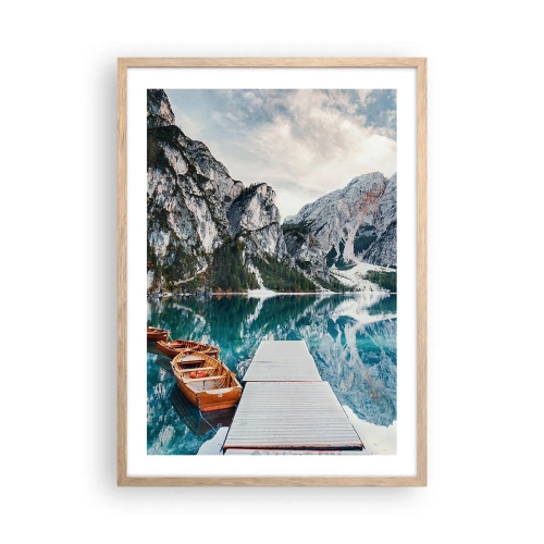 Poszter világos tölgy keretben - Megmutatjuk a szépséget - 50x70 cm