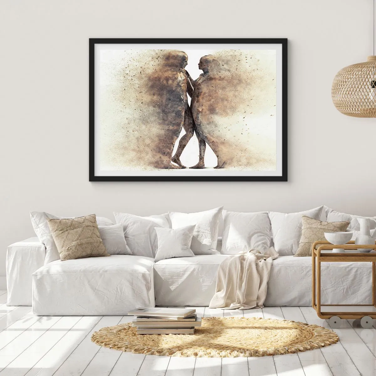 Poszter fehér keretben - Felemelkedtek a porból, hogy szeressenek - 70x50 cm