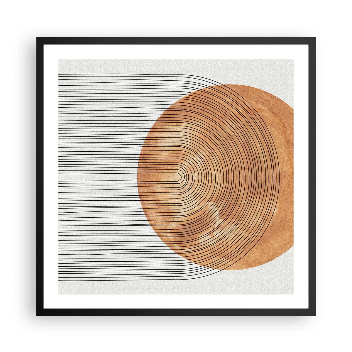 Poszter fehér keretben - Egy napsütéses kompozíció - 60x60 cm