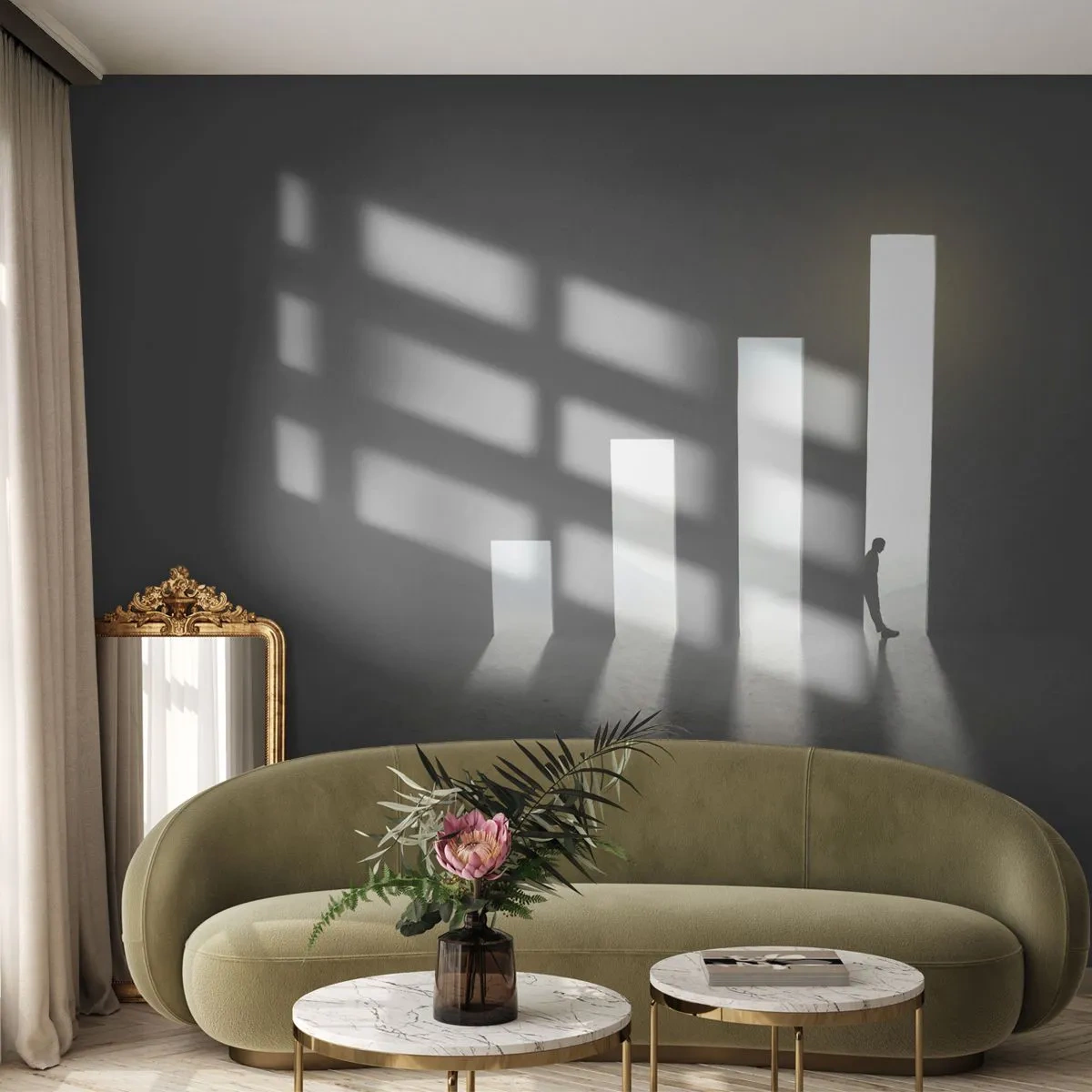 Öntapadós Fotótapéta Deluxe Sticker - Siker - egy benyomás - Üzleti, Építészet, Férfi - 250x175 cm