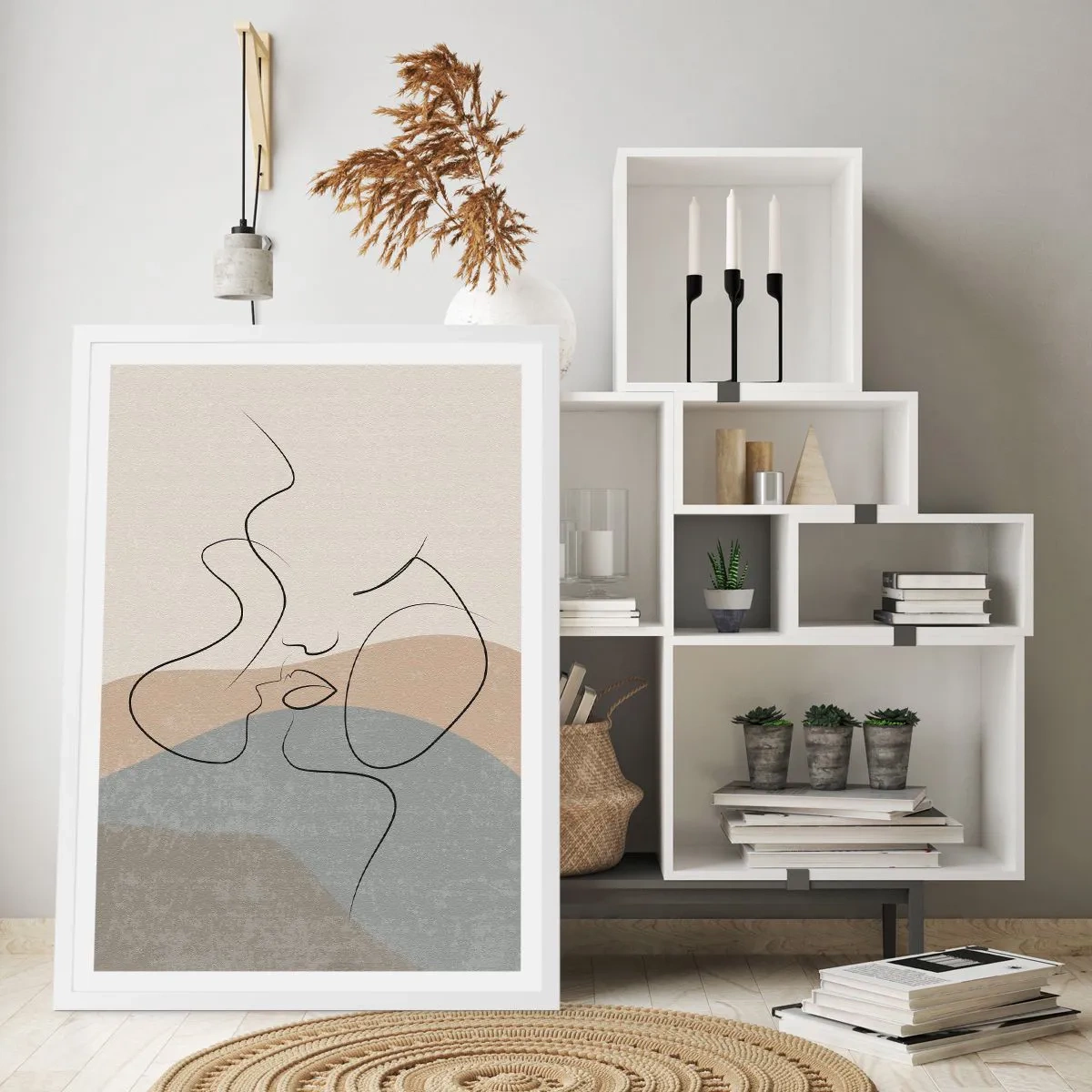 Poszter fekete keretben - Mint egy ecsetvonás - 61x91 cm