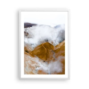 Poszter fekete keretben - Izland nyers szépsége - 50x70 cm