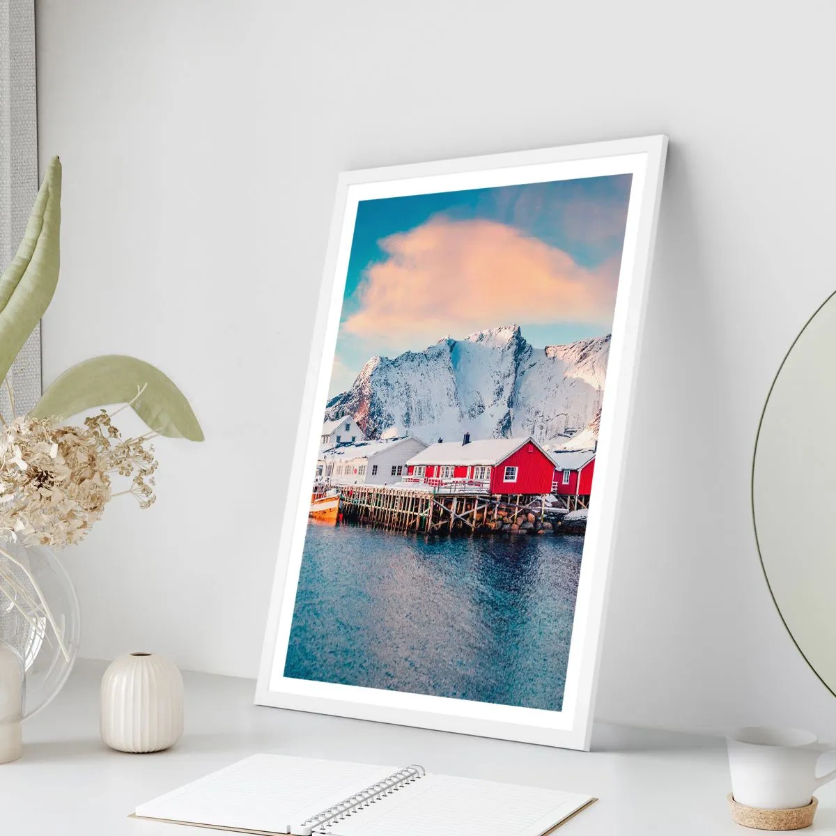 Poszter fekete keretben - Északi zug - 70x100 cm