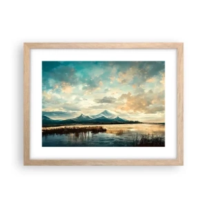 Poszter világos tölgy keretben - Az ég védelme alatt - 40x30 cm