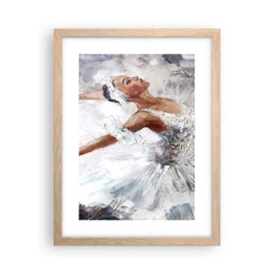 Poszter világos tölgy keretben - Finom és könnyű, mint a tüll - 30x40 cm