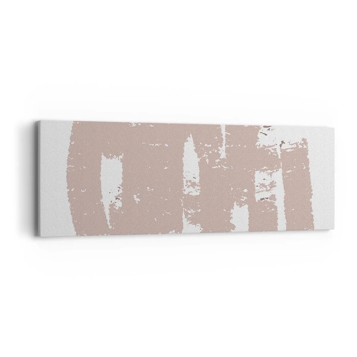 Vászonkép - Absztrakció lágy rózsaszínben - 90x30 cm