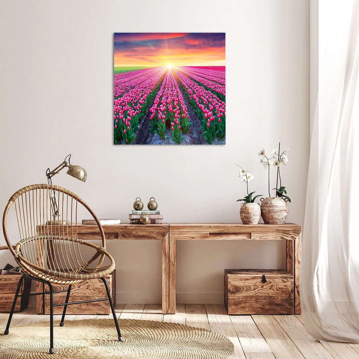 Vászonkép - Gyönyör farm - 50x50 cm