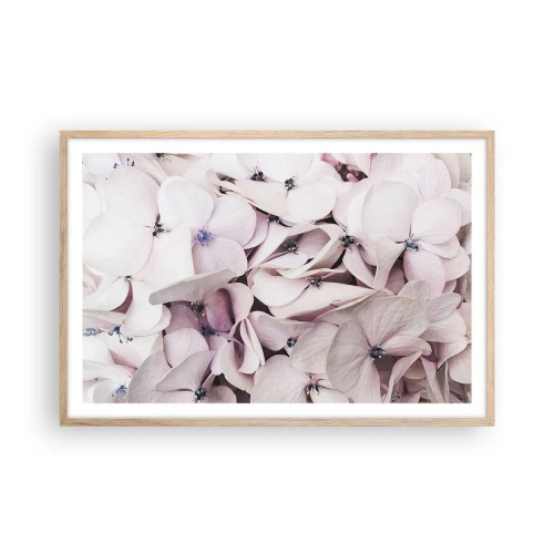 Poszter világos tölgy keretben - A virágok áradatában - 91x61 cm