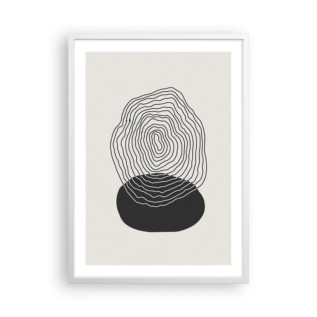 Poszter fekete keretben - Létezés és rángatózás - 50x70 cm