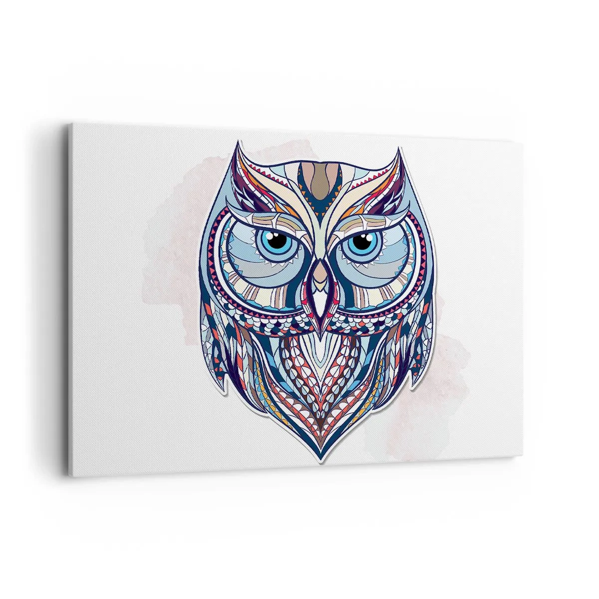 Vászonkép - Kidolgozott díszbagoly - 100x70 cm