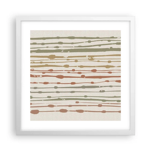 Poszter fekete keretben - Zenei színjegyzetelés - 40x40 cm