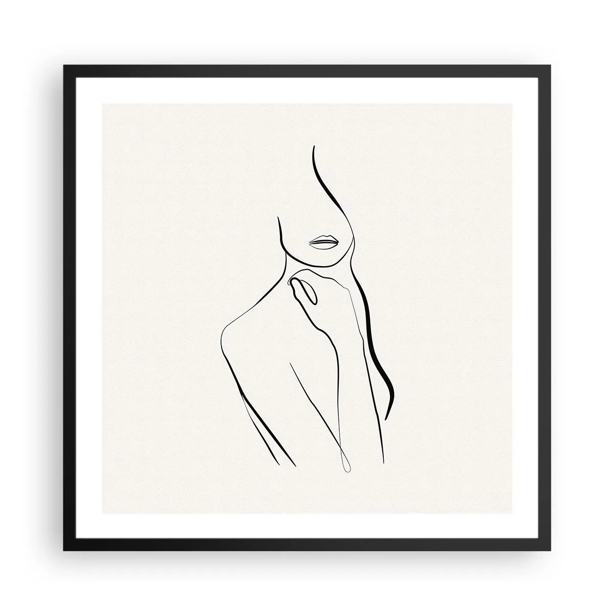 Poszter fehér keretben - A melankólia hulláma - 60x60 cm