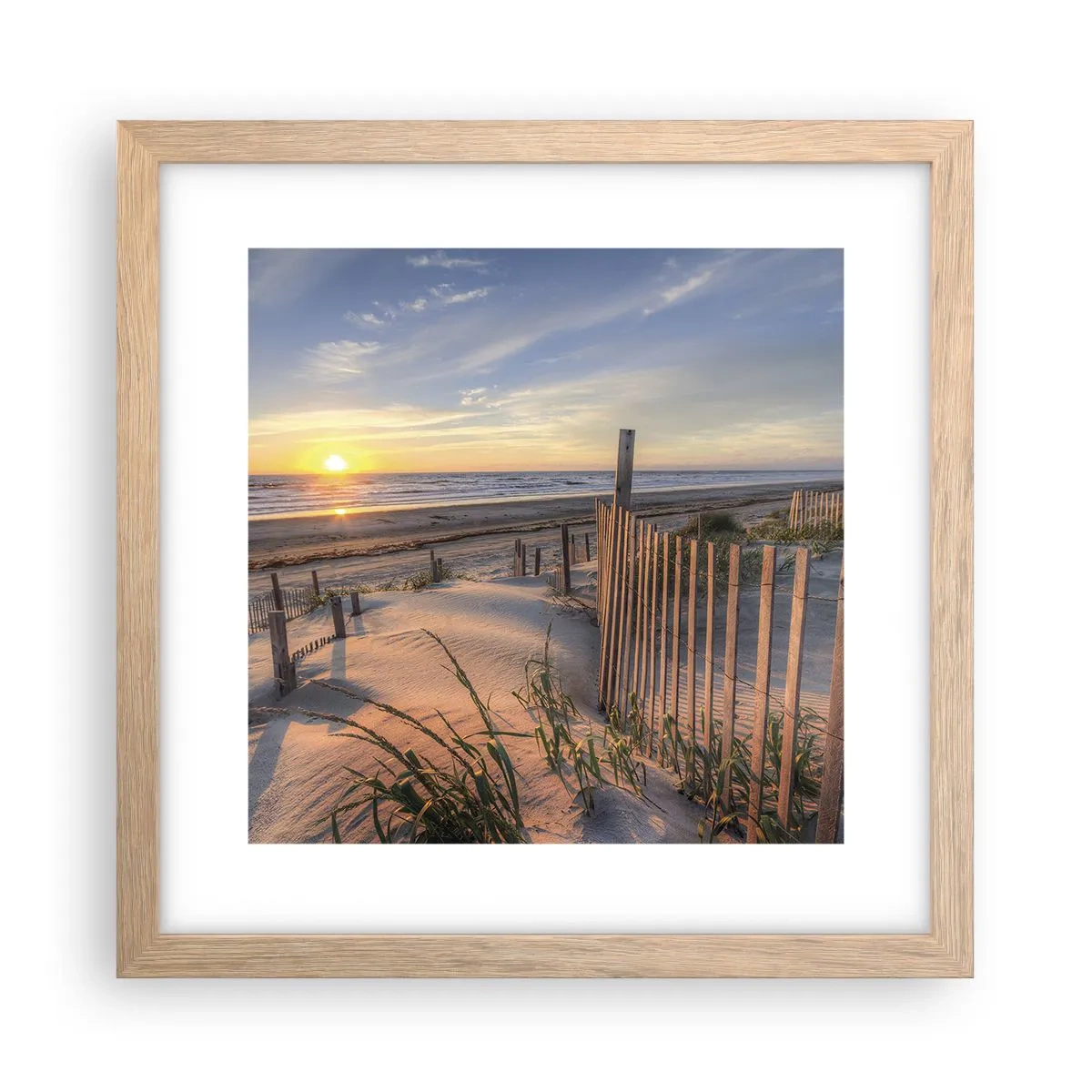 Poszter világos tölgy keretben - A szél ragyogása és árnyéka - 30x30 cm