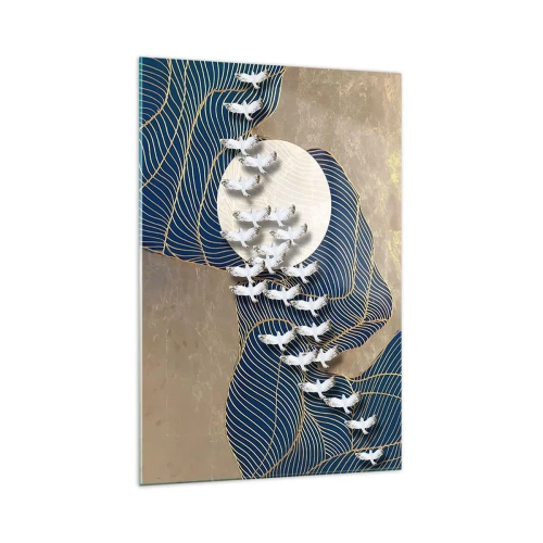 Üveg kép - Szabadság, vándorlás, közösség - 70x100 cm