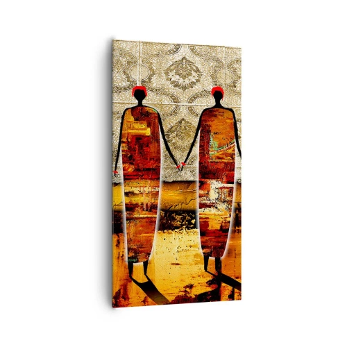 Vászonkép - Etnikai összetétel Afrika színeiben - 65x120 cm