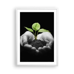 Poszter fekete keretben - Szeretem a természetet, védem azt - 50x70 cm