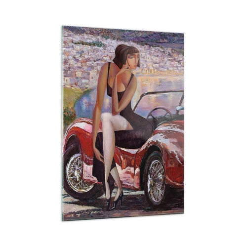 Üveg kép - Nyaralás? Csak a Rivierán - 50x70 cm