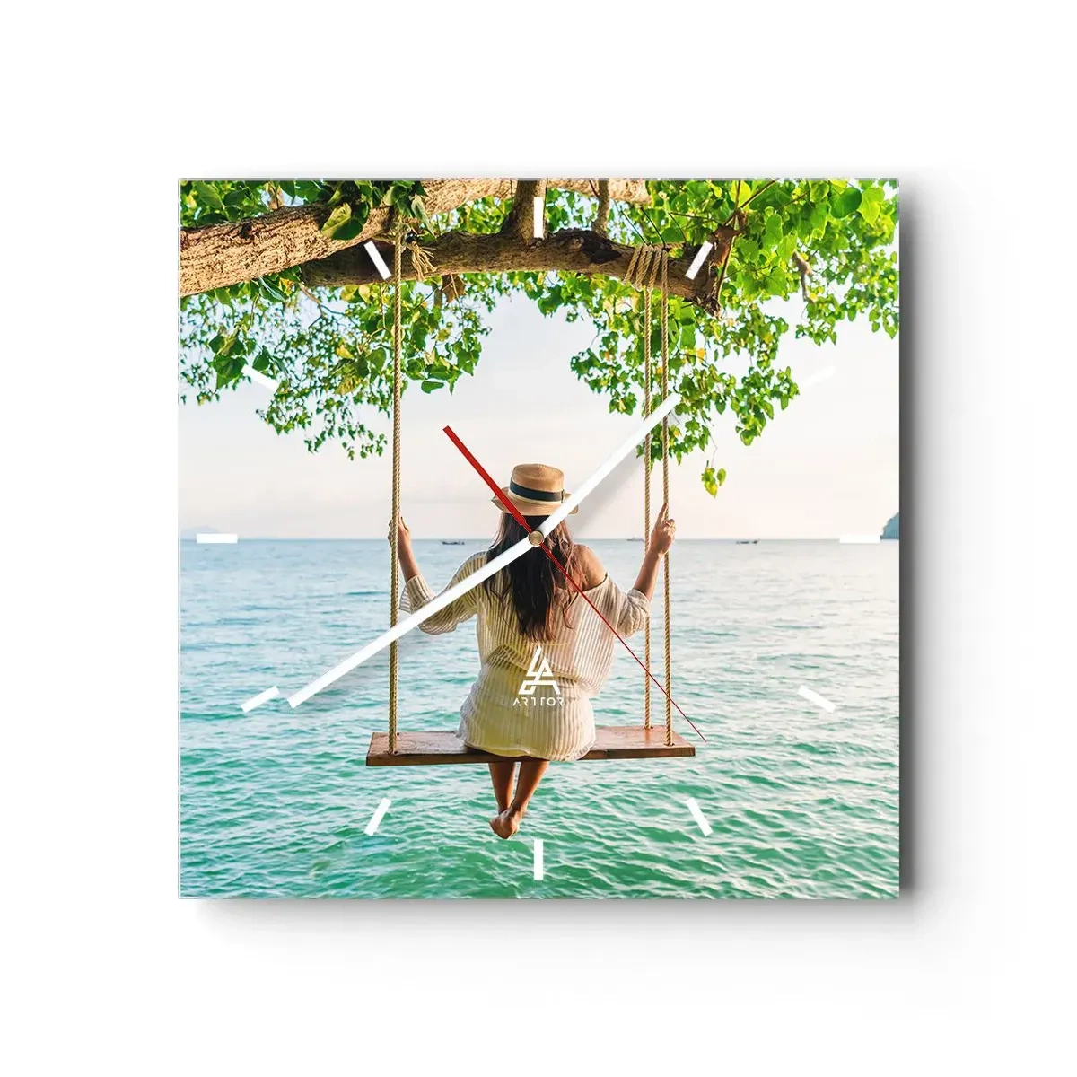 Falióra, Óra - Az élet gyönyörű - 30x30 cm