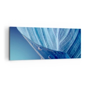 Vászonkép - A kék rejtett cseppjei - 100x40 cm
