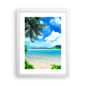 Poszter fekete keretben - A trópusi azúrkék - 30x40 cm