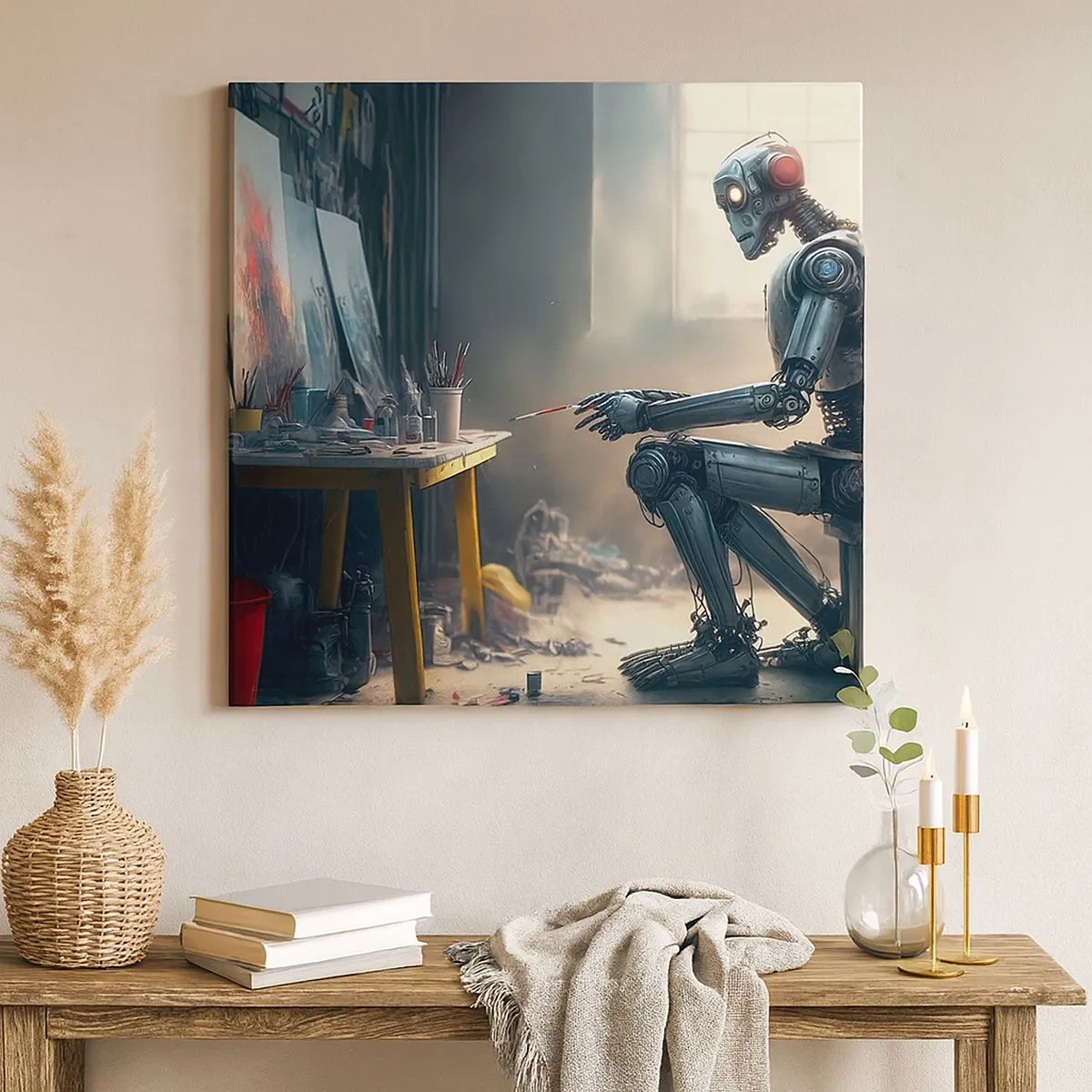 Vászonkép - Az alkotás aktusa - 30x30 cm