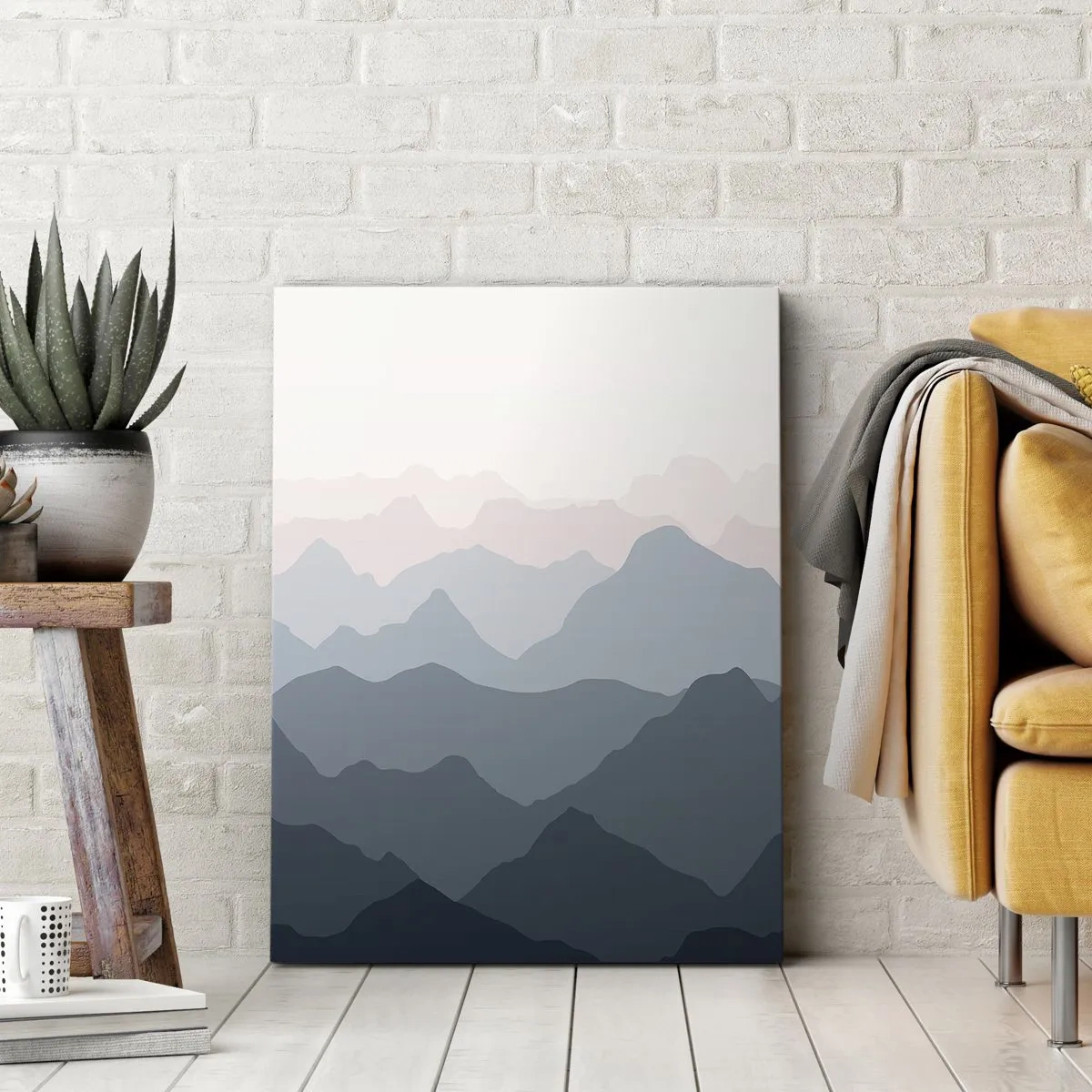 Vászonkép - A hegyek hullámai - 45x80 cm