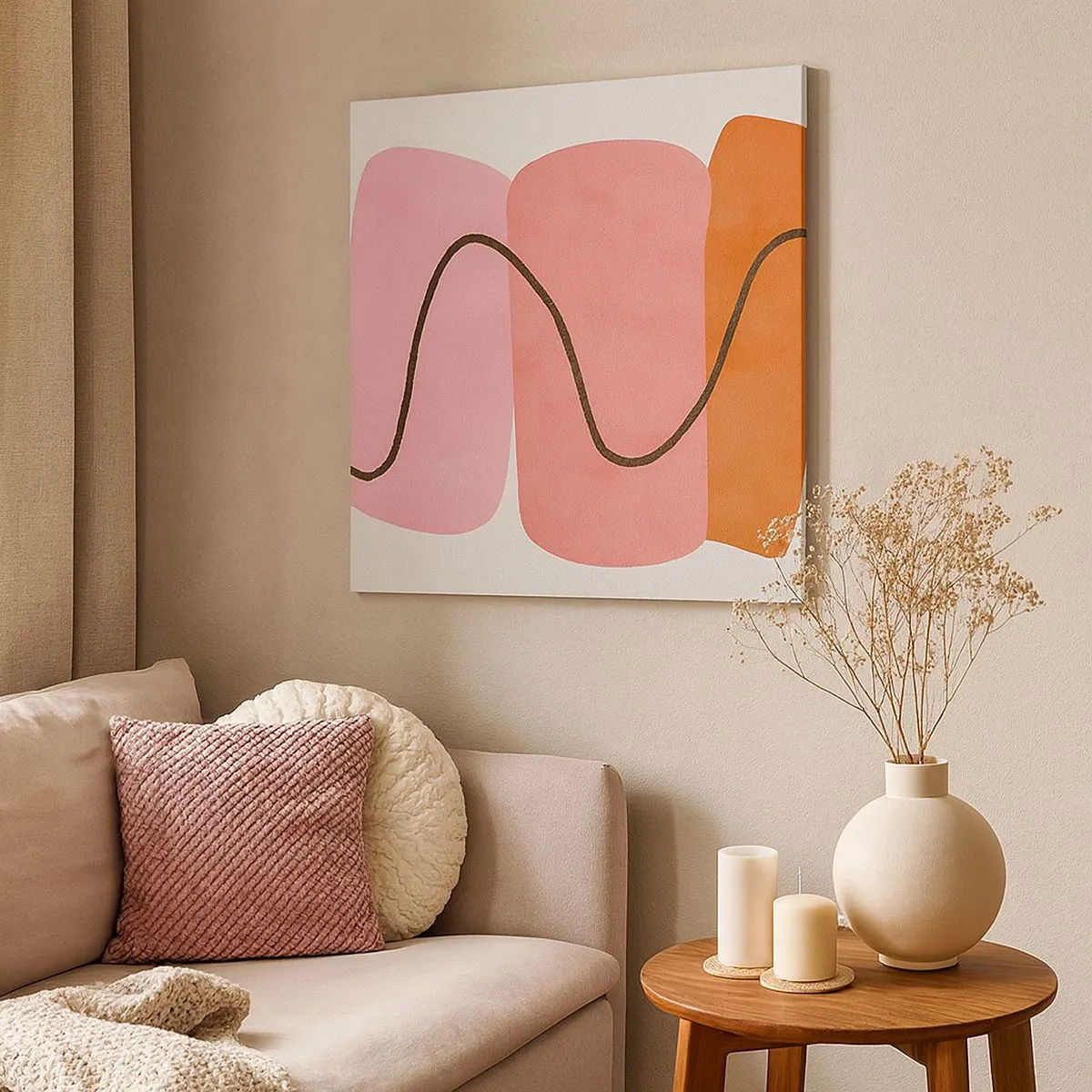 Vászonkép - Formák szelíd mozgása - 30x30 cm