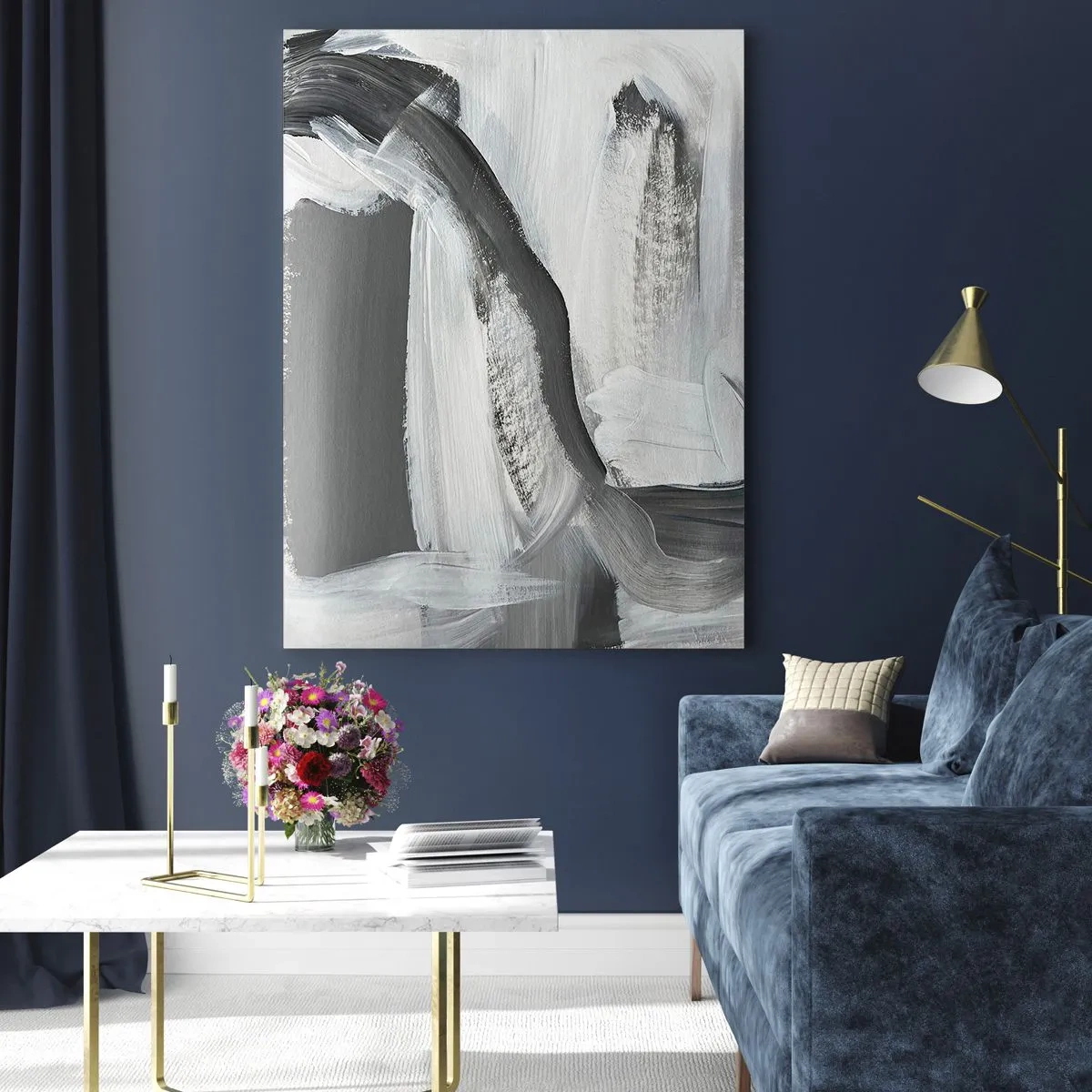 Üveg kép - Határozott mozgással - 70x100 cm