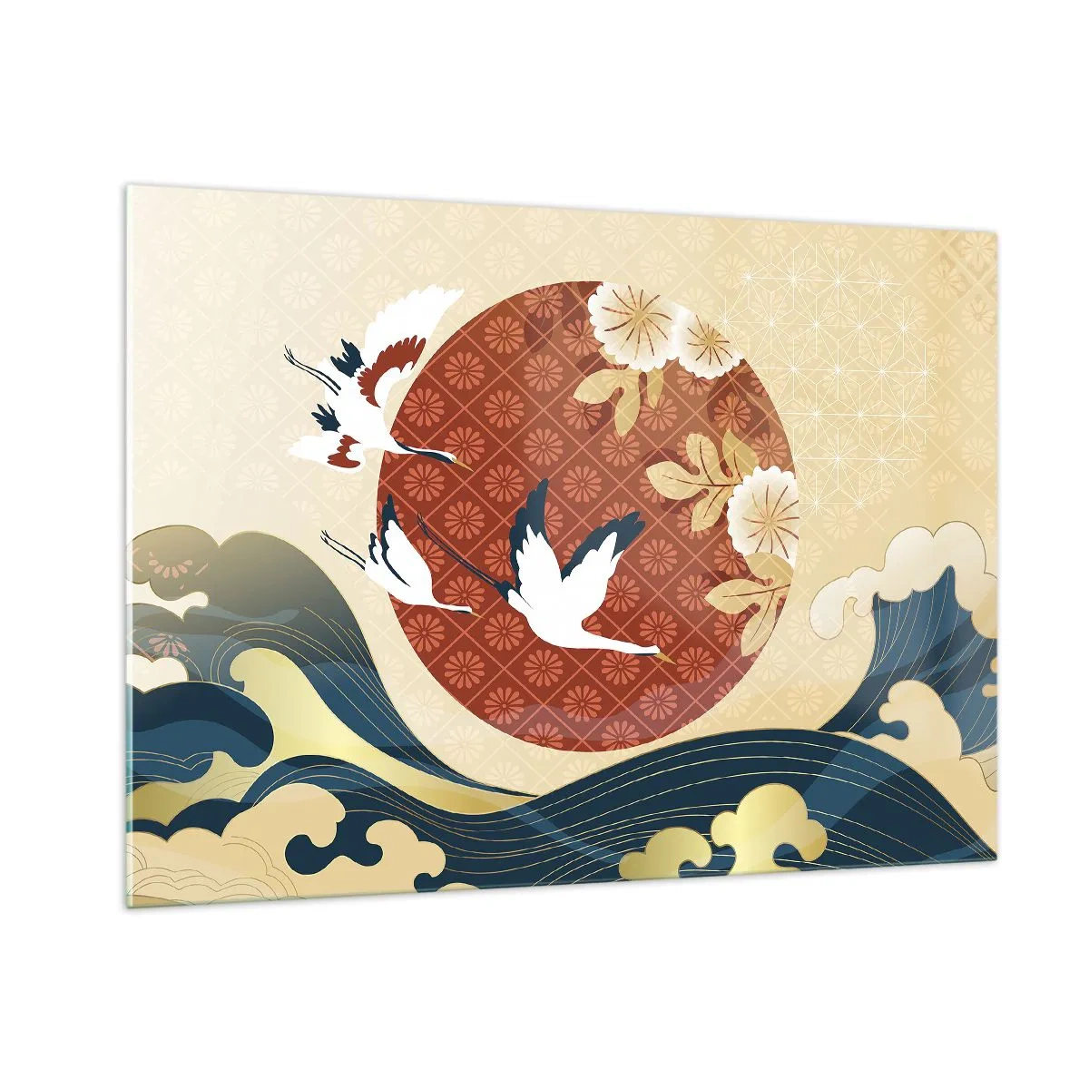 Üveg kép - Japán mese - 100x70 cm