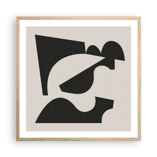 Poszter világos tölgy keretben - Önálló összeállításra - 60x60 cm