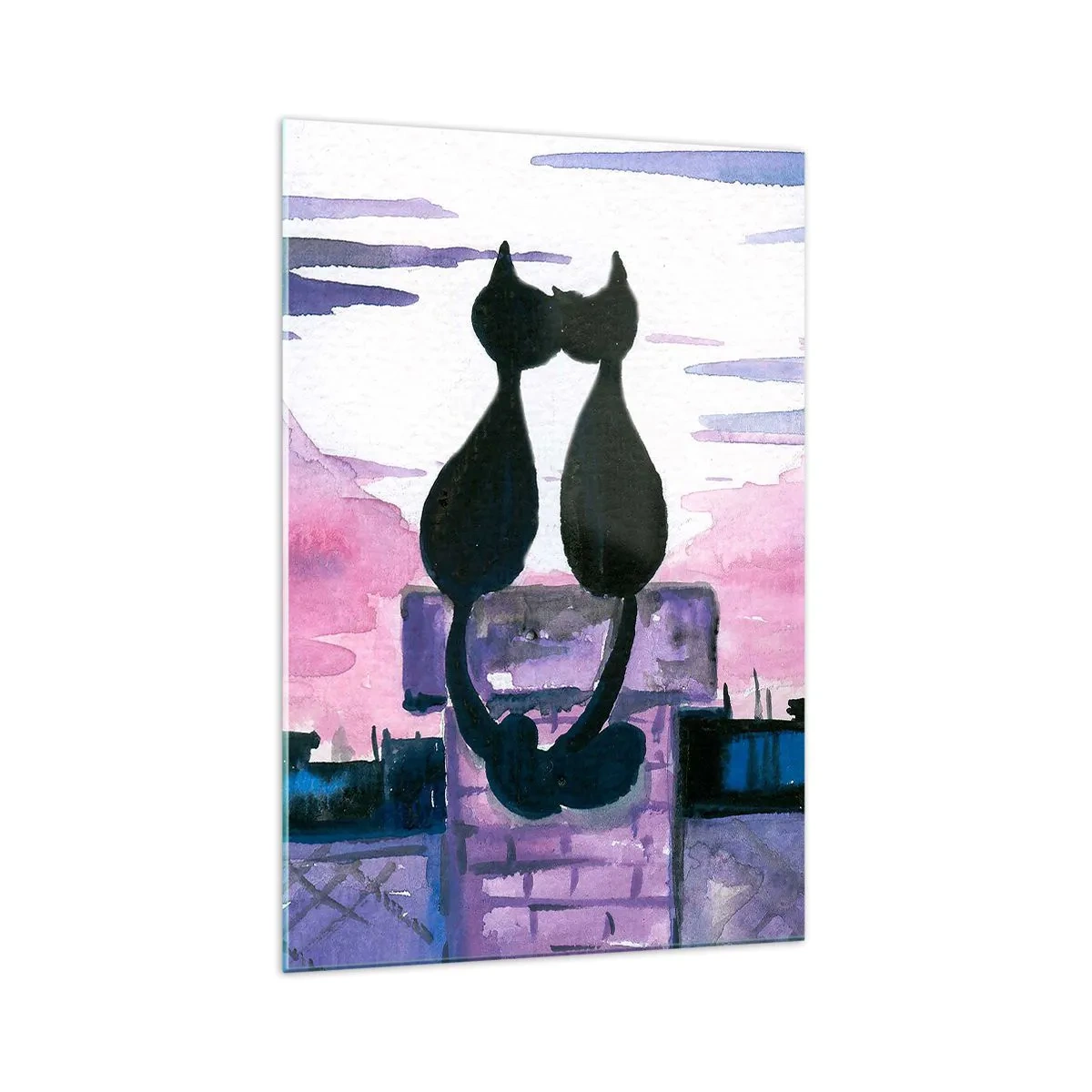 Üveg kép - Rendez-vous a holdfénynél - 70x100 cm