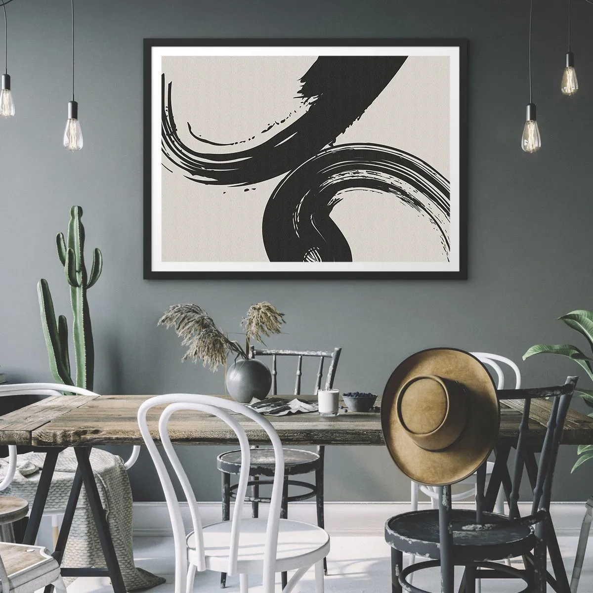 Poszter fehér keretben - Söprő és körkörös - 70x50 cm